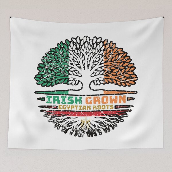 Item preview, Egypt Egyptian Irish Ireland Tree Roots Flag designed and sold by FlagX.