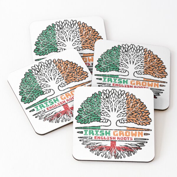 Item preview, England English Irish Ireland Tree Roots Flag designed and sold by FlagX.