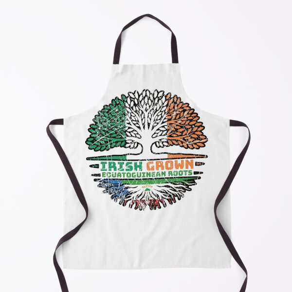 Item preview, Equatorial Guinea Equatoguinean Irish Ireland Tree Roots Flag designed and sold by FlagX.