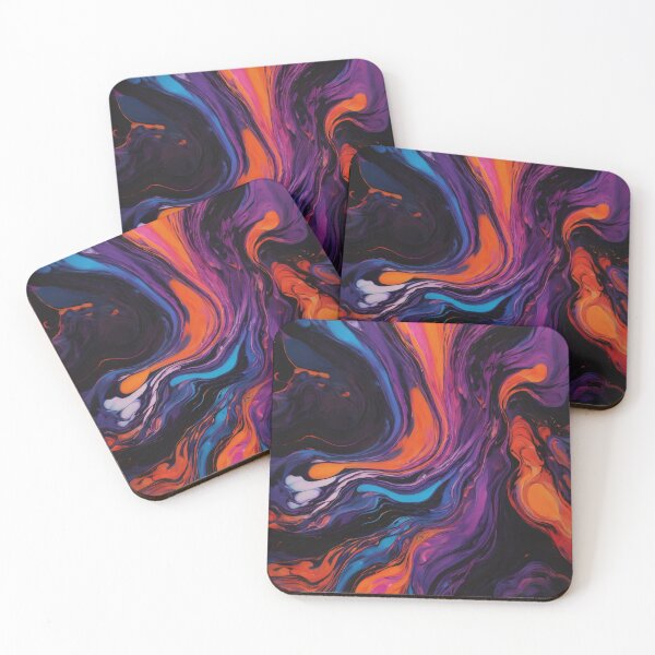 Item preview, Cosmic Nebulae Fluid Abstract Art designed and sold by SeamPix.