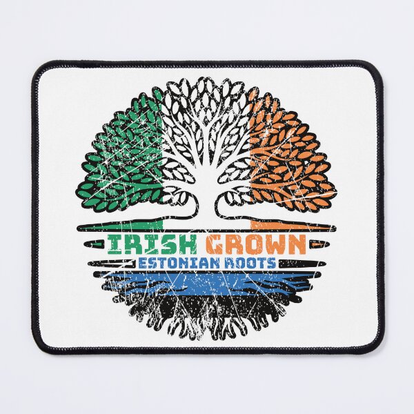 Item preview, Estonia Estonian Irish Ireland Tree Roots Flag designed and sold by FlagX.