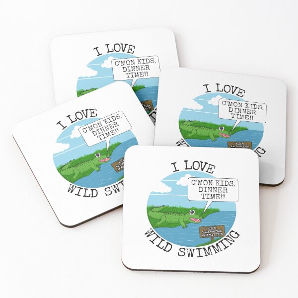 Item preview, I Love Wild Swimming, Crocodile Swimmer Funny designed and sold by doodlerob.