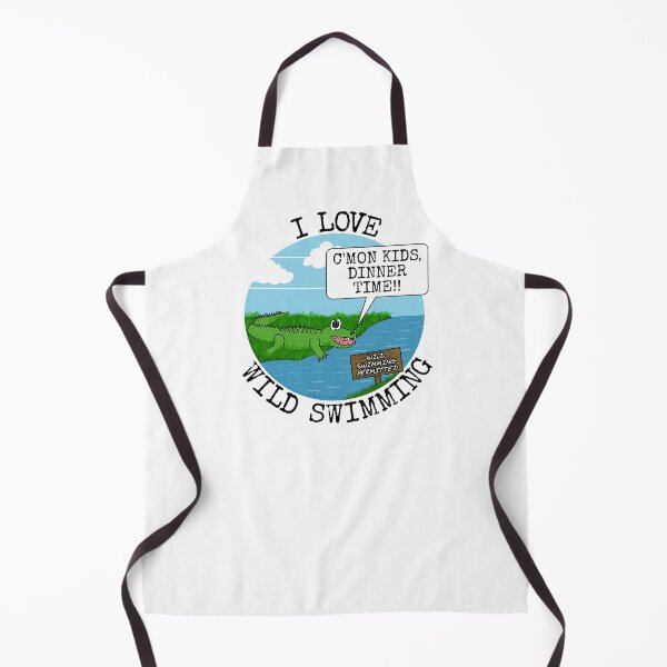 Item preview, I Love Wild Swimming, Crocodile Swimmer Funny designed and sold by doodlerob.