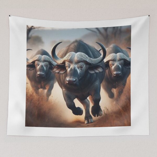 Item preview, Buffalo in motion designed and sold by BonoloStore.