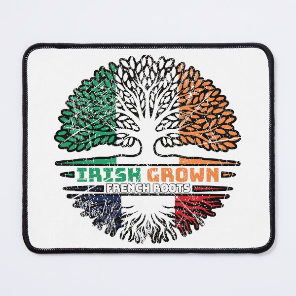 Item preview, France French Irish Ireland Tree Roots Flag designed and sold by FlagX.