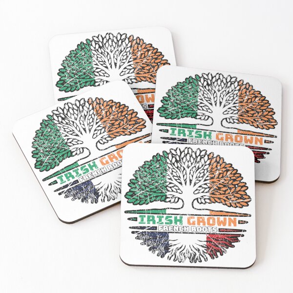 Item preview, France French Irish Ireland Tree Roots Flag designed and sold by FlagX.