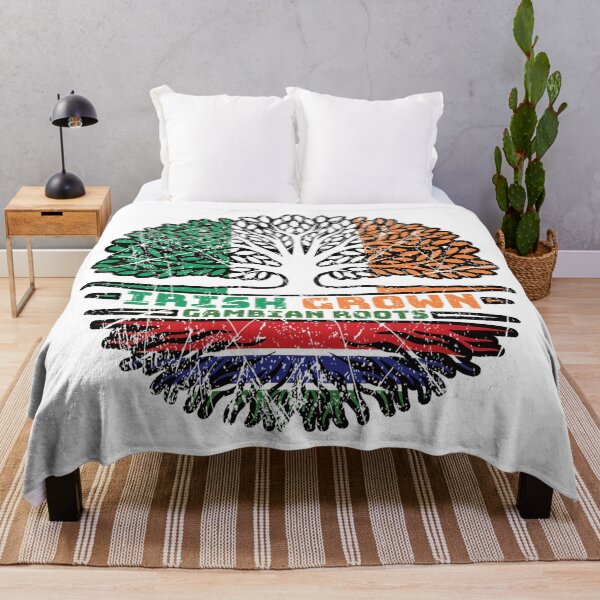 Item preview, Gambia Gambian Irish Ireland Tree Roots Flag designed and sold by FlagX.