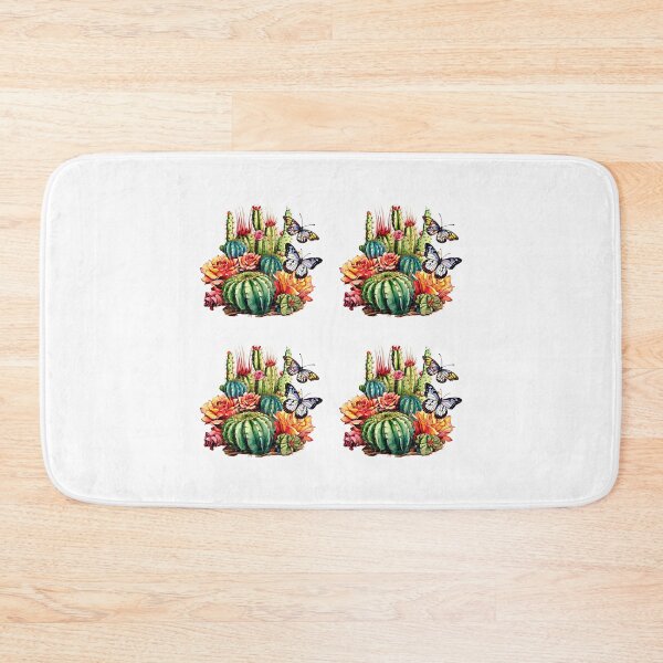 Item preview, Cactuses and butterflyes in white background designed and sold by fuzzyfox.