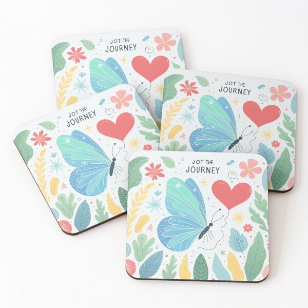 Item preview, Blue Butterfly finding a red Heart Jot The Journey designed and sold by Nanthanon.