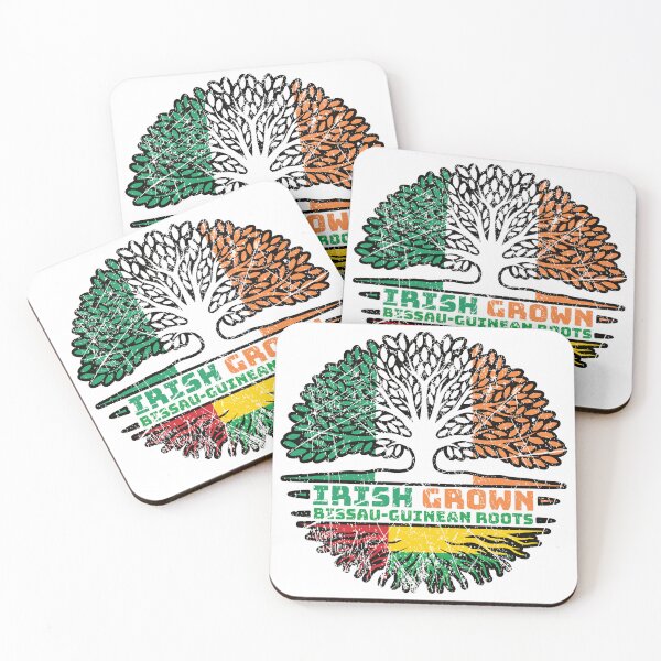 Item preview, Guinea-Bissau Bissau-Guinean Irish Ireland Tree Roots Flag designed and sold by FlagX.
