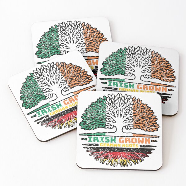 Item preview, German Germany Irish Ireland Tree Roots Flag designed and sold by FlagX.