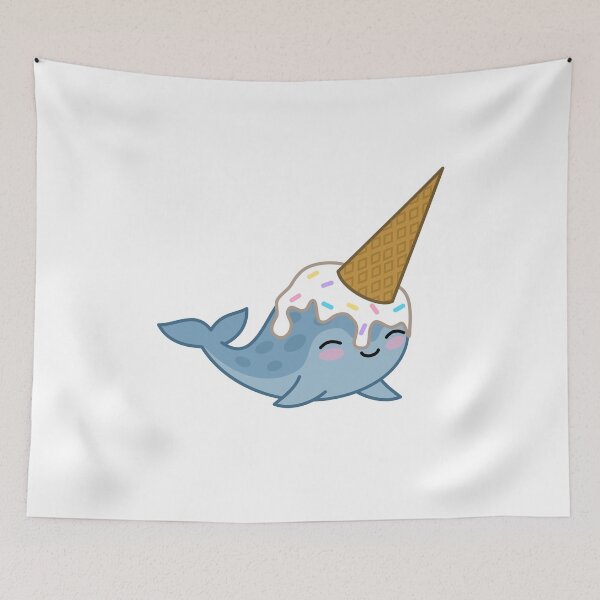 Item preview, Kawaii Ice Cream Narwhale designed and sold by DesignsByHumbug.
