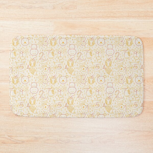 Item preview, Number Zoo in light orange designed and sold by TessaPeartree.