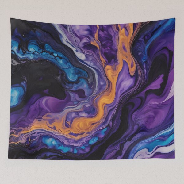 Item preview, Cosmic Tapestry Fluid Abstract Art designed and sold by SeamPix.