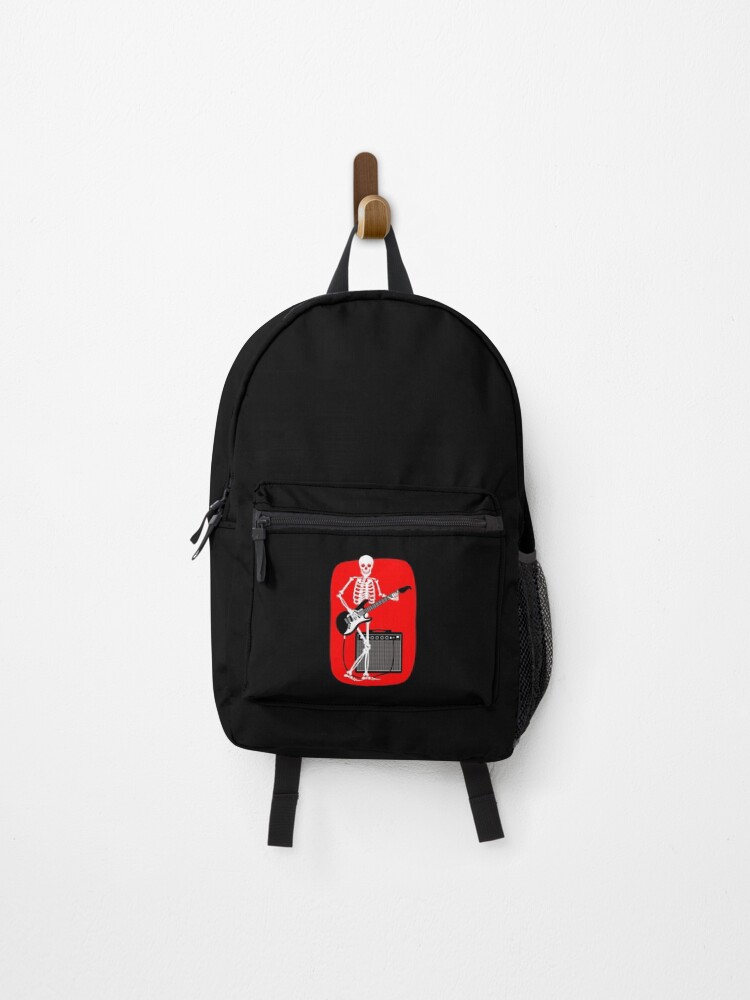 Thumbnail 1 of 3, Backpack, Skeleton Rocker designed and sold by americancheez.