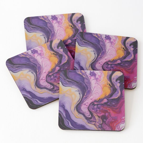 Item preview, Amethyst Nebula Fluid Abstract Art designed and sold by SeamPix.