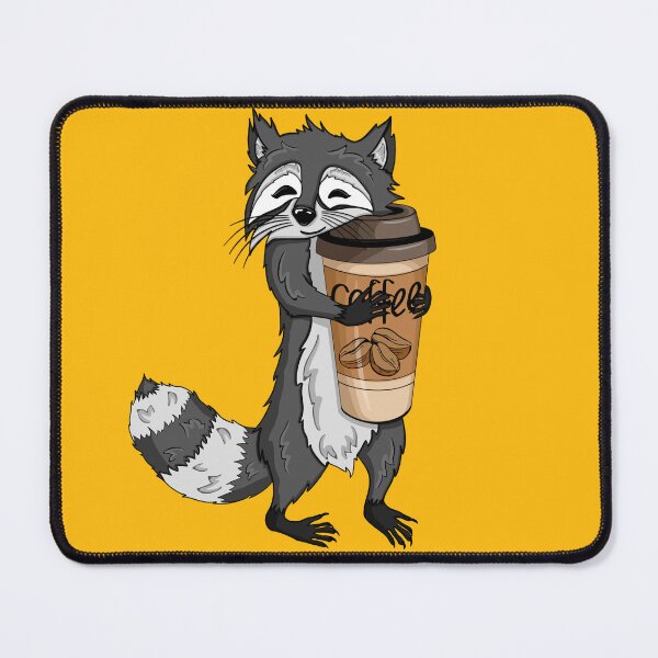 Item preview, Racoon with coffee designed and sold by Maryart8.