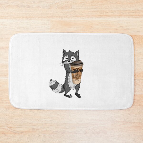 Item preview, Racoon with coffee designed and sold by Maryart8.