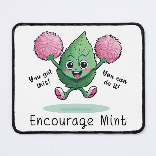 Item preview, Encourage Mint with PomPoms designed and sold by Kspirit Designs.