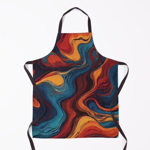 Item preview, Crimson Inferno Fluid Abstract Art designed and sold by SeamPix.