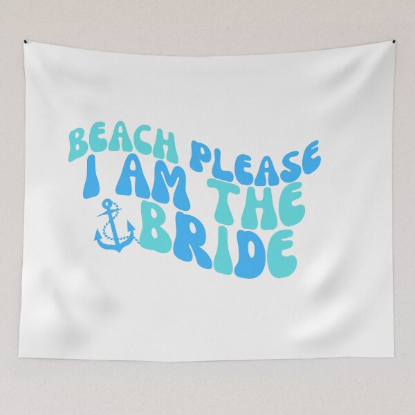 Item preview, Wavy Beach Please, I am the Bride, Weekender Bag, Bachelorette Tog Bag, Retro design, Bachelorette Cruise Tote, Beach Party designed and sold by FitEnvy.