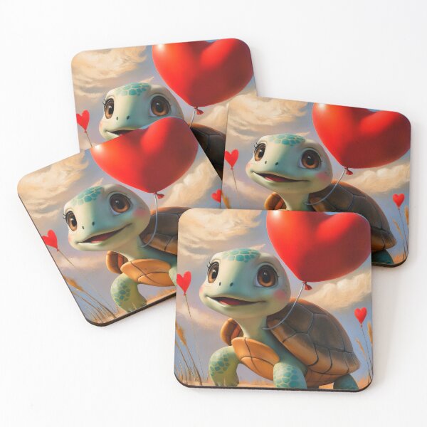 Item preview, Turtle with a heart. designed and sold by MyHappyArtShop.