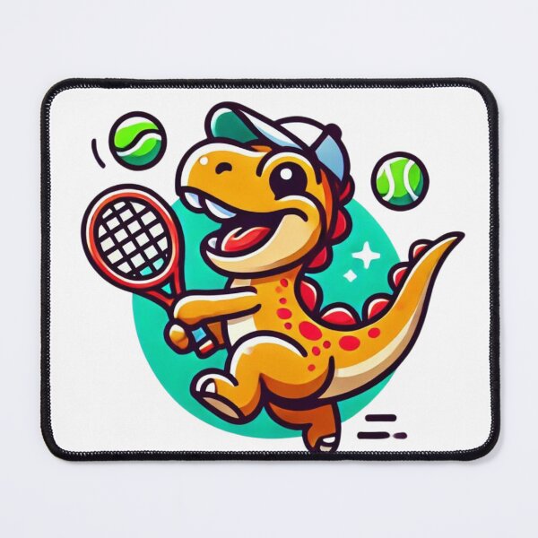 Item preview, Pixar Style Tyrannosaurus Rex playing tennis designed and sold by Miguel Araujo.