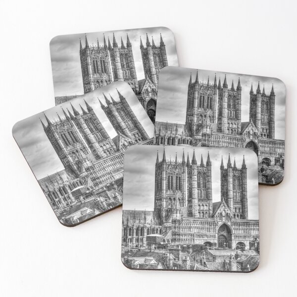 Item preview, Lincoln Cathedral Above The Rooftops, Black And White designed and sold by Paul Thompson Photography.