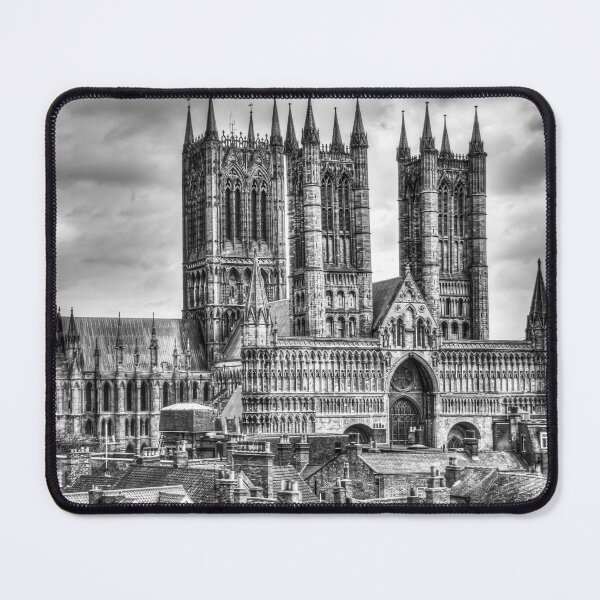 Item preview, Lincoln Cathedral Above The Rooftops, Black And White designed and sold by Paul Thompson Photography.
