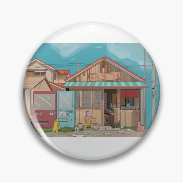 Item preview, Japanese Shop and House Background Art Piece designed and sold by FroggisPod.