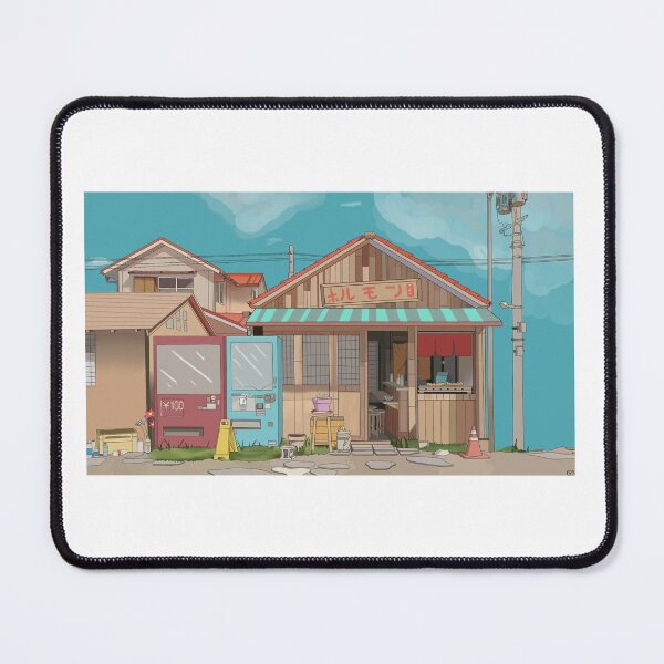 Item preview, Japanese Shop and House Background Art Piece designed and sold by FroggisPod.