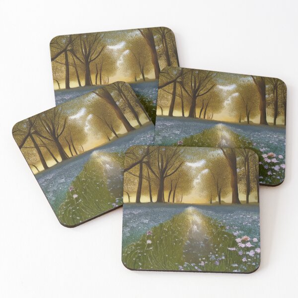 Item preview, Path through a flower field in autumn designed and sold by Hazzyhero.