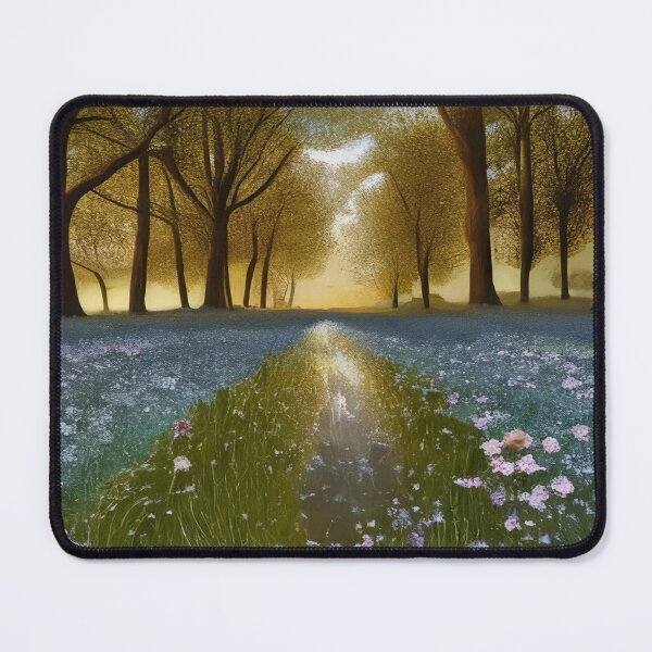 Item preview, Path through a flower field in autumn designed and sold by Hazzyhero.