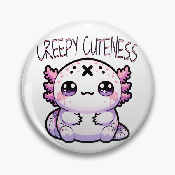 Item preview, Creepy Cute Weirdcore Pastel Goth Grunge Creepy Cuteness Axolotl designed and sold by dreamsagellc.
