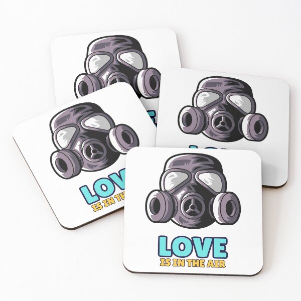 Item preview, Toxic Love | Love is in the Air - Gas Mask with Ironic Design and Three-Dimensional Style designed and sold by tuschollos.