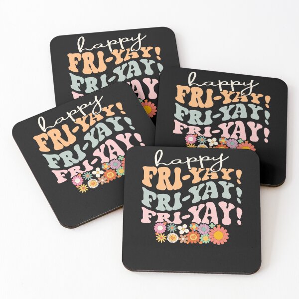 Item preview, Happy Fri-Yay Friday Lovers Fun Teacher Retro Groovy designed and sold by Dressed For  Duty.