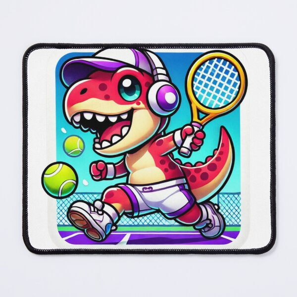 Item preview, Anime Style Tyrannosaurus Rex playing tennis designed and sold by Miguel Araujo.