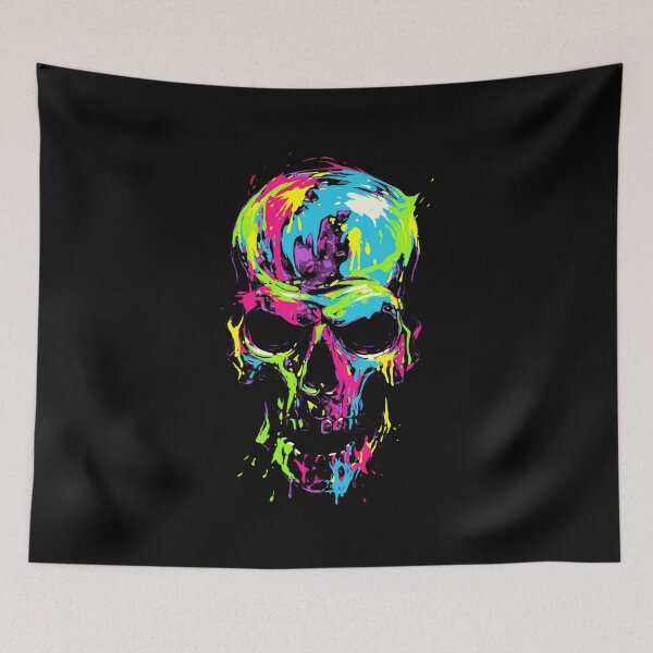 Item preview, Vibrant Skull Illustration: Perfect for T-Shirts, Hoodies, Sweaters, and Pillows designed and sold by Fantasy-Art.nl.