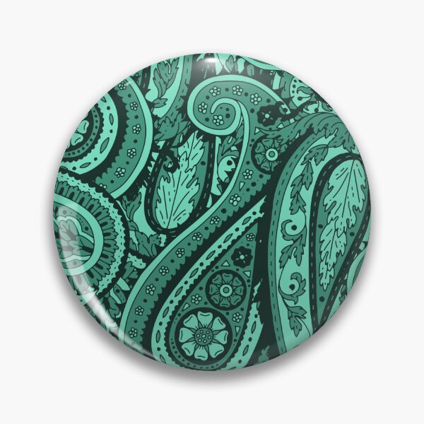 Item preview, Green and Teal Vintage Paisley Pattern designed and sold by paldronma.