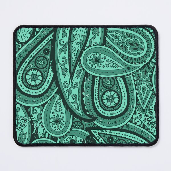 Item preview, Green and Teal Vintage Paisley Pattern designed and sold by paldronma.