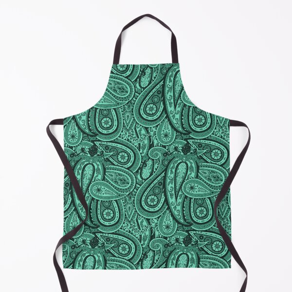 Item preview, Green and Teal Vintage Paisley Pattern designed and sold by paldronma.