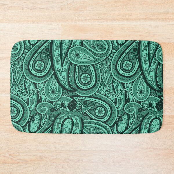 Item preview, Green and Teal Vintage Paisley Pattern designed and sold by paldronma.