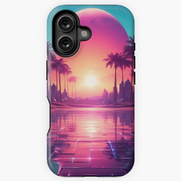 Item preview, Synthwave dreamscape - 80s vaporwave aesthetic designed and sold by AeonAcademy.
