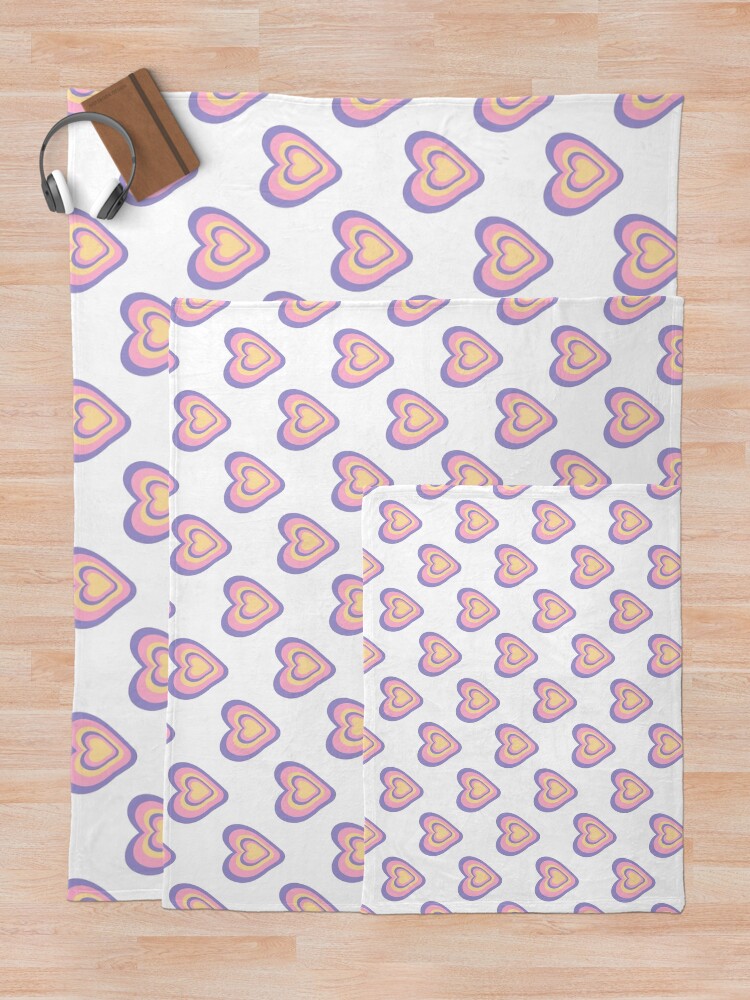 Thumbnail 5 of 6, Throw Blanket, Soft Heart Rippled designed and sold by MinezJi15.