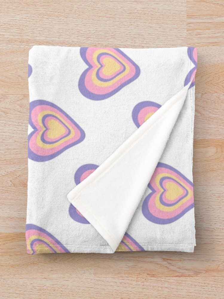 Thumbnail 3 of 6, Throw Blanket, Soft Heart Rippled designed and sold by MinezJi15.