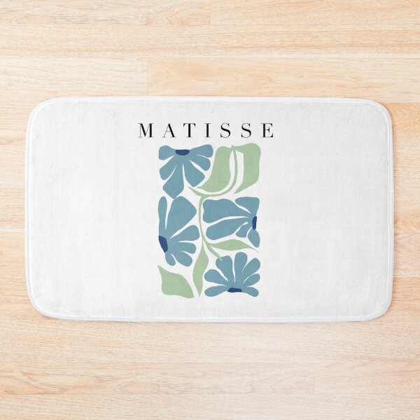 Item preview, Blue Blossoms - Henri Matisse Inspired Flower Cut-Outs Art Print designed and sold by shreya ranjan.
