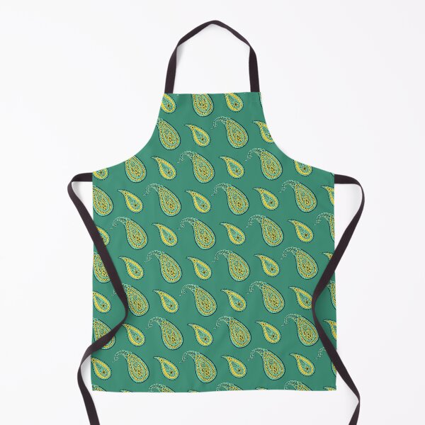 Item preview, Yellow and Teal Bohemian Paisley Pattern designed and sold by paldronma.