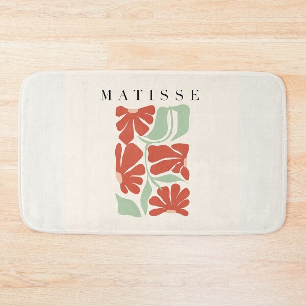 Item preview, Red Blossoms - Henri Matisse Inspired Flower Cut-Outs Art Print designed and sold by shreya ranjan.