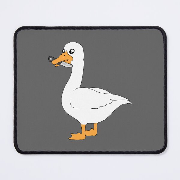Item preview, White Goose with a knife designed and sold by Pint-SizeDesign.