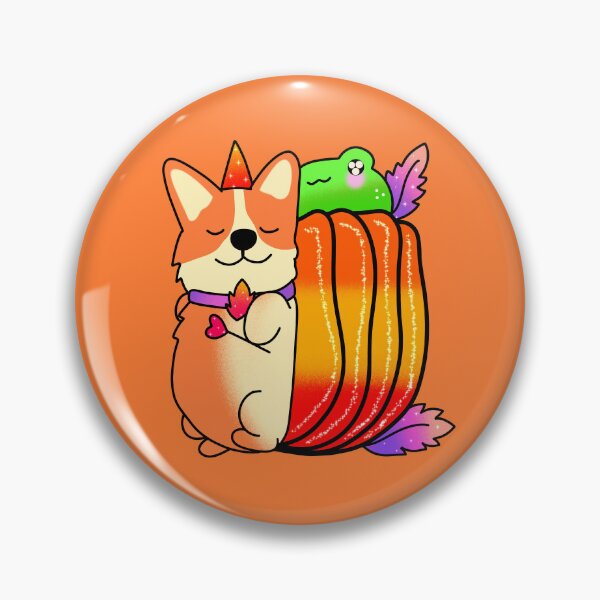 Item preview, Corgi and frog coolest pumpkin in the patch halloween designed and sold by Quacktails.